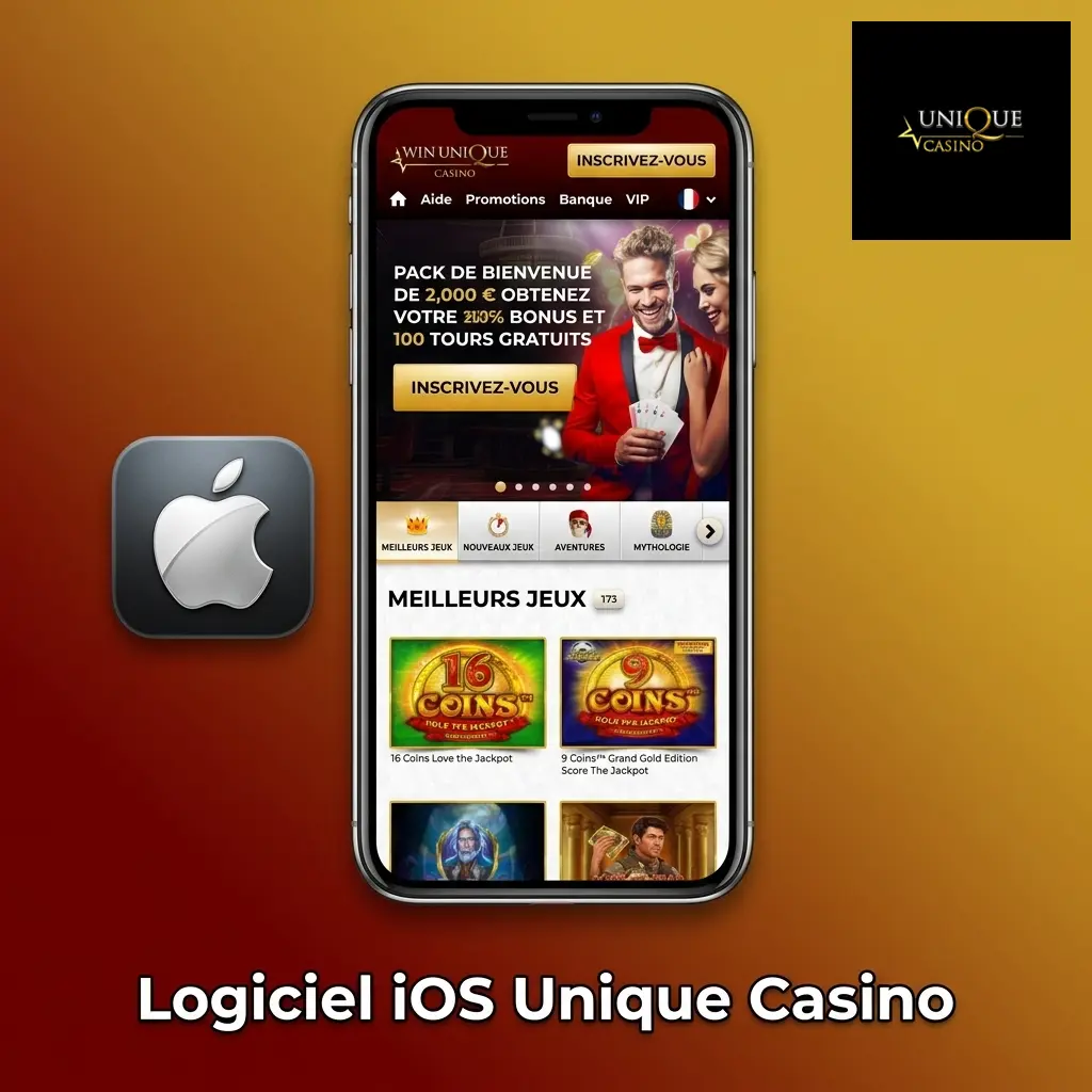 Application iOS Unique Casino pour iPhone et iPad