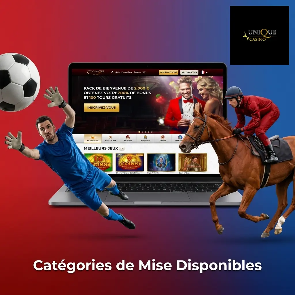 Catégories de Mise Disponibles
