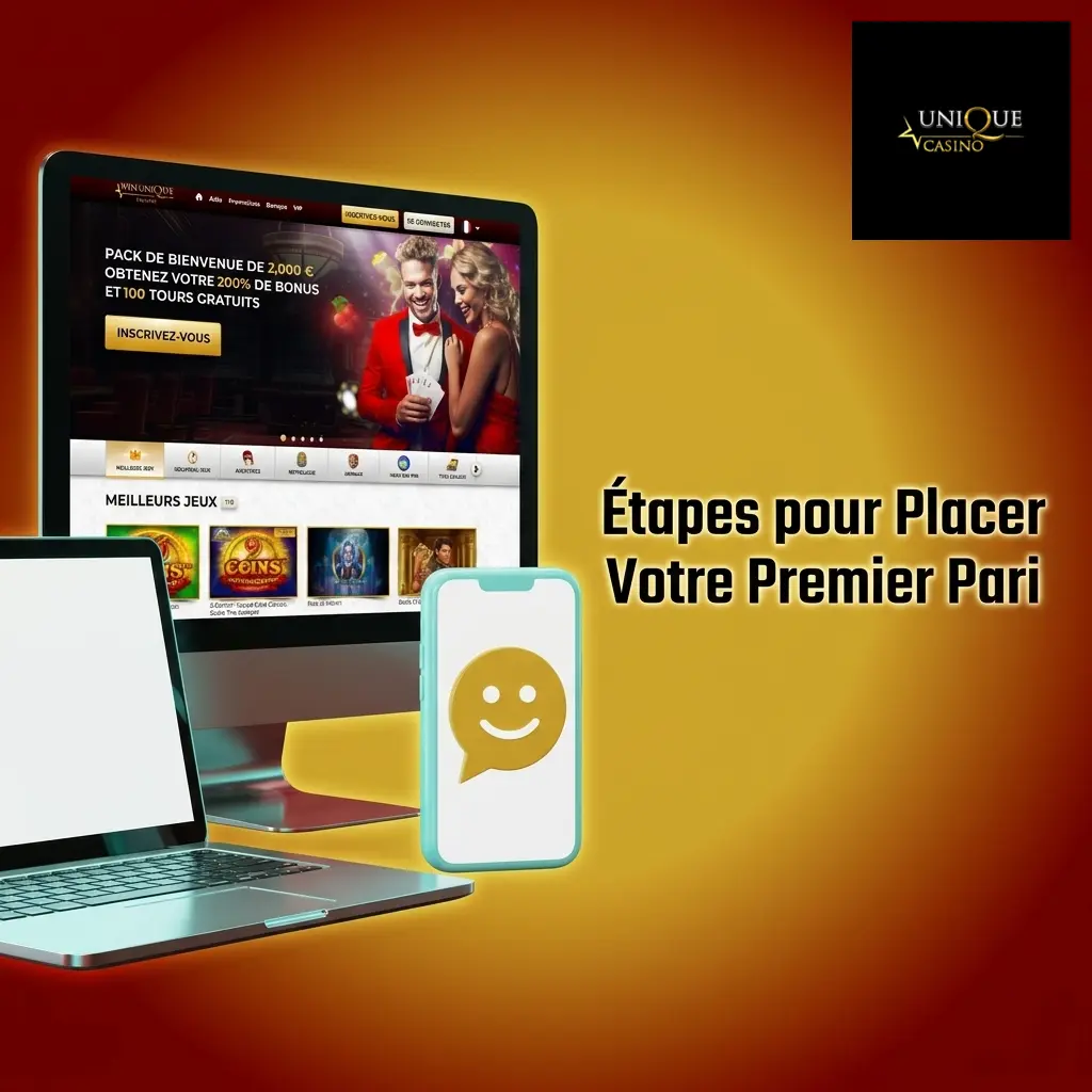 Étapes pour placer votre premier pari