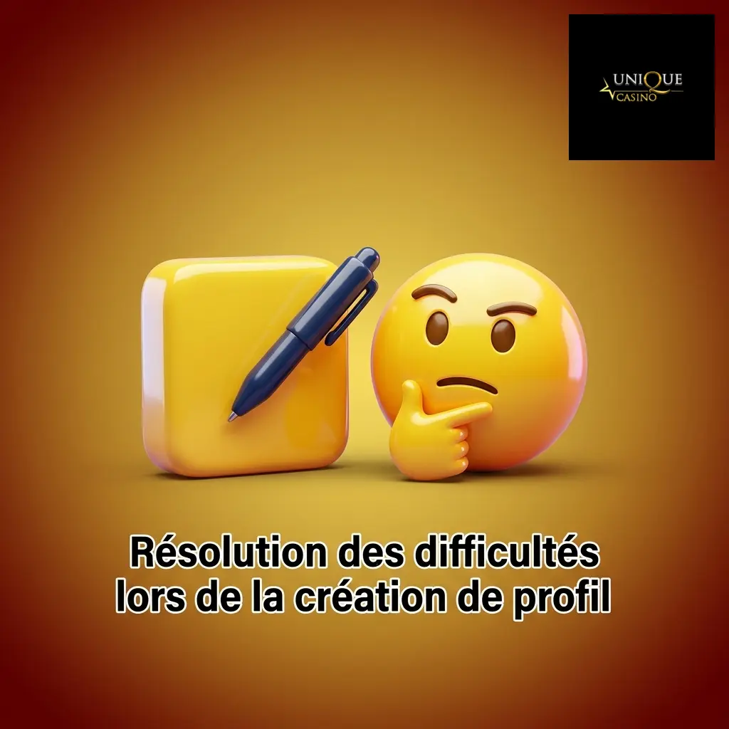 Résolution des difficultés lors de la création de profil