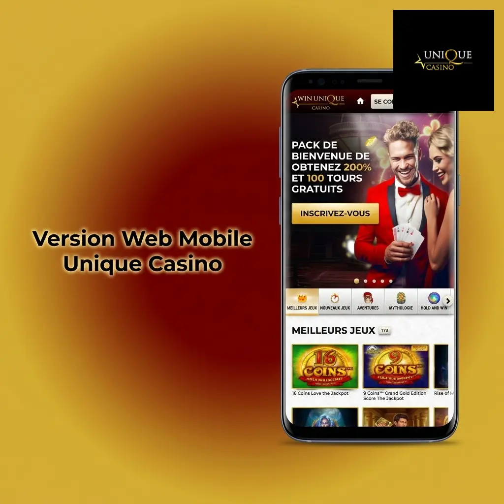 Version Web Mobile Unique Casino